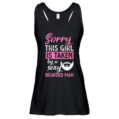 Sorry this is taken by a sexy bearded man Ladies Essential Flowy Tank