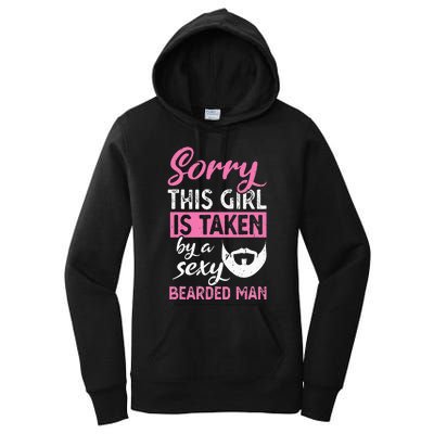 Sorry this is taken by a sexy bearded man Women's Pullover Hoodie