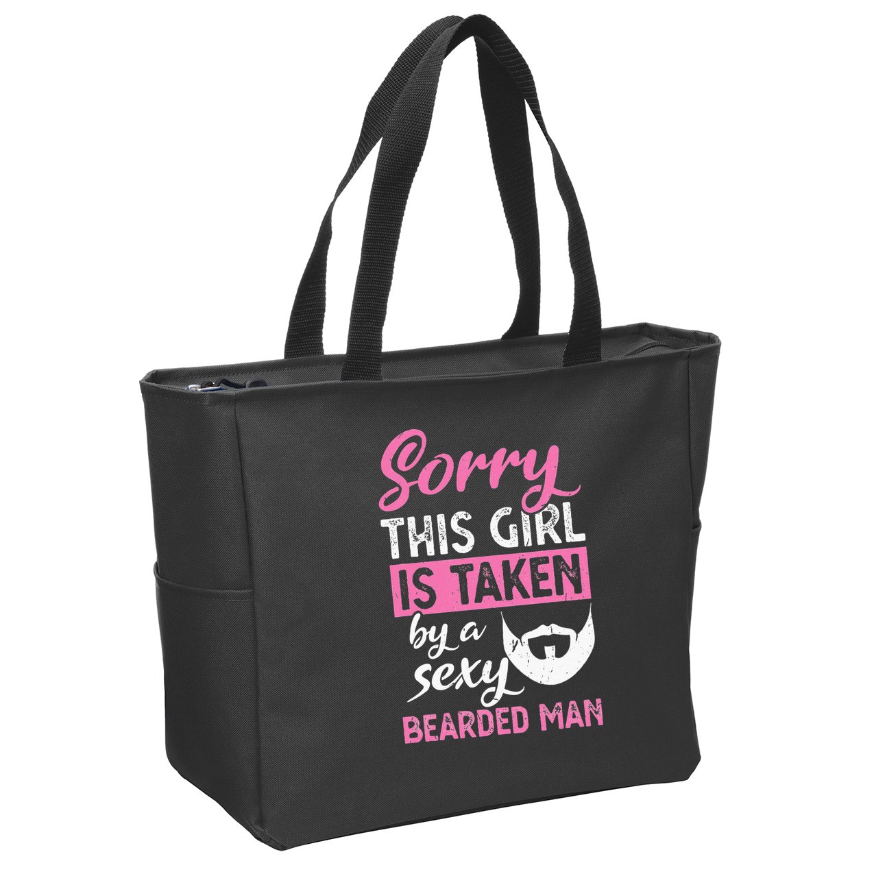 Sorry this is taken by a sexy bearded man Zip Tote Bag