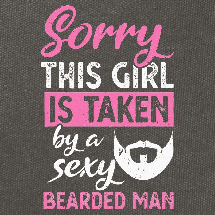 Sorry this is taken by a sexy bearded man Cotton Canvas Backpack