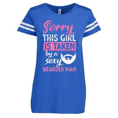 Sorry this is taken by a sexy bearded man Enza Ladies Jersey Football T-Shirt