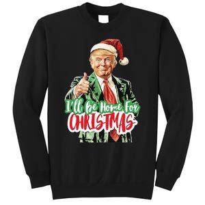 Santa Trump I’Ll Be Home For Christmas Sweatshirt