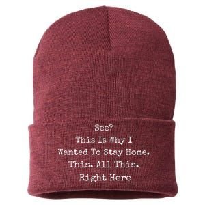 See This Is Why I Wanted To Stay Home This All This Right Here Sustainable Knit Beanie