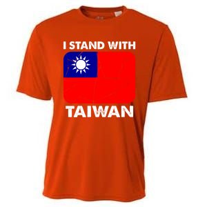 Support Taiwan I Stand With Taiwan Taiwanese Flag Gift Cooling Performance Crew T-Shirt