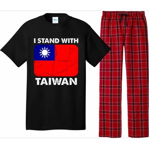 Support Taiwan I Stand With Taiwan Taiwanese Flag Gift Pajama Set