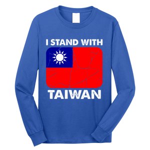 Support Taiwan I Stand With Taiwan Taiwanese Flag Gift Long Sleeve Shirt