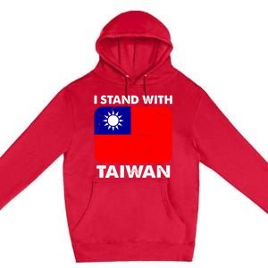 Support Taiwan I Stand With Taiwan Taiwanese Flag Gift Premium Pullover Hoodie