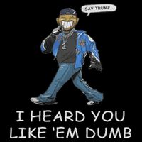 Say Trump I Heard You Like Em Dumb Funny Flat Bill Trucker Hat
