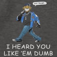 Say Trump I Heard You Like Em Dumb Funny Vector Backpack