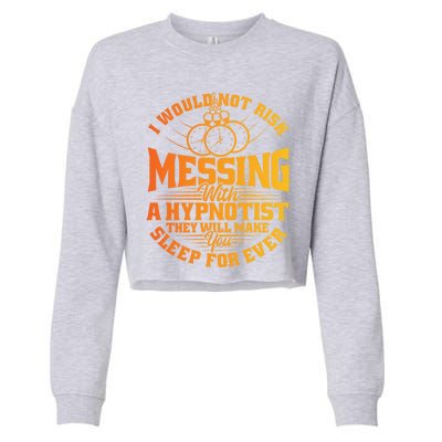 Sprial Tunnel Illusion Appreciation Hypnotist Hypnosis Lover Cropped Pullover Crew