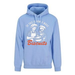 So This Is How You Make Biscuits Funny Meme Cat Baking Retro Unisex Surf Hoodie