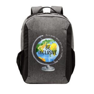 Sped Teacher In A World Be Inclusive For Special Teacher Great Gift Vector Backpack