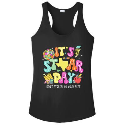 State Testing Its Staar Day Dont Stress Do Your Best Ladies PosiCharge Competitor Racerback Tank