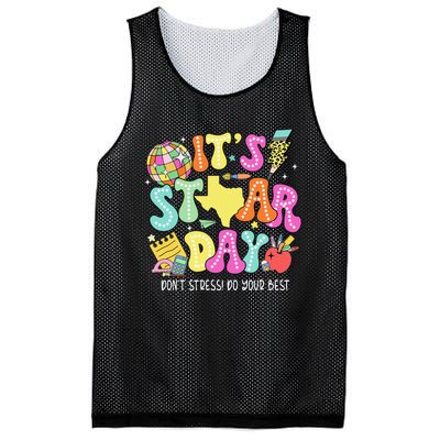 State Testing Its Staar Day Dont Stress Do Your Best Mesh Reversible Basketball Jersey Tank