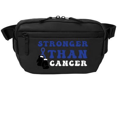 Stronger Than In March We Wear Blue Colon Cancer Awareness Month Crossbody Pack