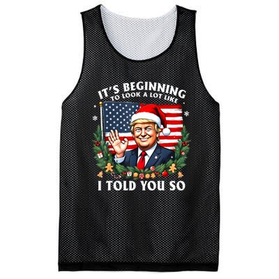 Santa Trump ItS Beginning To Look A Lot Like I Told You So Mesh Reversible Basketball Jersey Tank