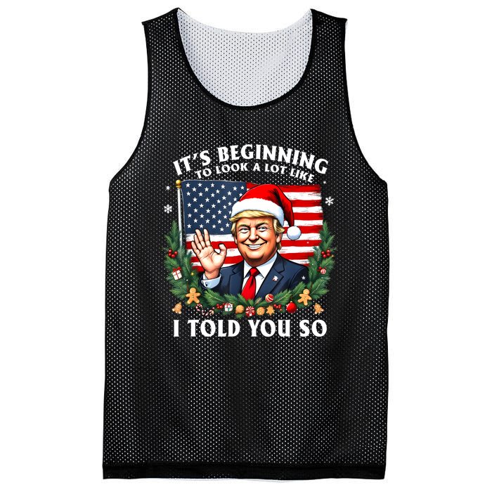 Santa Trump ItS Beginning To Look A Lot Like I Told You So Mesh Reversible Basketball Jersey Tank