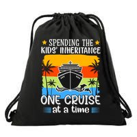 Spending The  Inheritance One Cruise At A Time Meaningful Gift Drawstring Bag