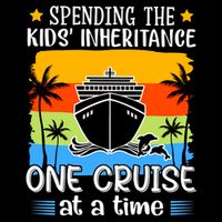 Spending The  Inheritance One Cruise At A Time Meaningful Gift Drawstring Bag