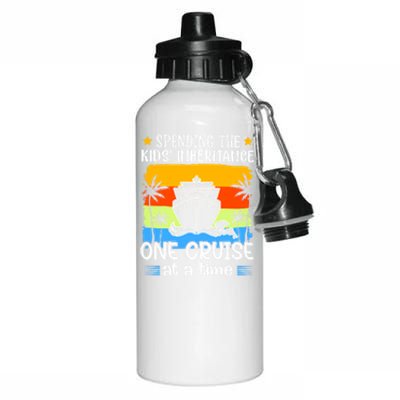 Spending The  Inheritance One Cruise At A Time Meaningful Gift Aluminum Water Bottle