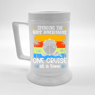 Spending The  Inheritance One Cruise At A Time Meaningful Gift Beer Stein