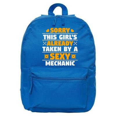 Sorry This Is Already Taken By A Sexy Mechanic Funny Cool Gift 16 in Basic Backpack