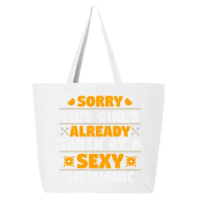 Sorry This Is Already Taken By A Sexy Mechanic Funny Cool Gift 25L Jumbo Tote