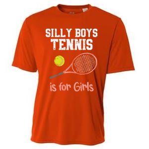 Silly Tennis Is Funny Player Cool Gift Cooling Performance Crew T-Shirt