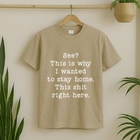 See This Is Why I Wanted To Stay Home Funny T-Shirt