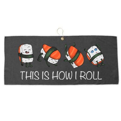 Sushi This Is How I Roll Large Microfiber Waffle Golf Towel