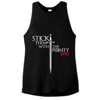Stick Them With The Pointy End Ladies PosiCharge Tri-Blend Wicking Tank