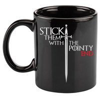 Stick Them With The Pointy End 11oz C Handle Ceramic Mug