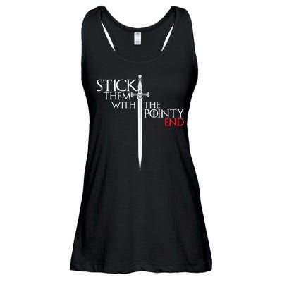 Stick Them With The Pointy End Ladies Essential Flowy Tank
