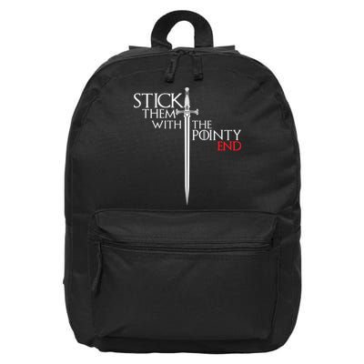 Stick Them With The Pointy End 16 in Basic Backpack
