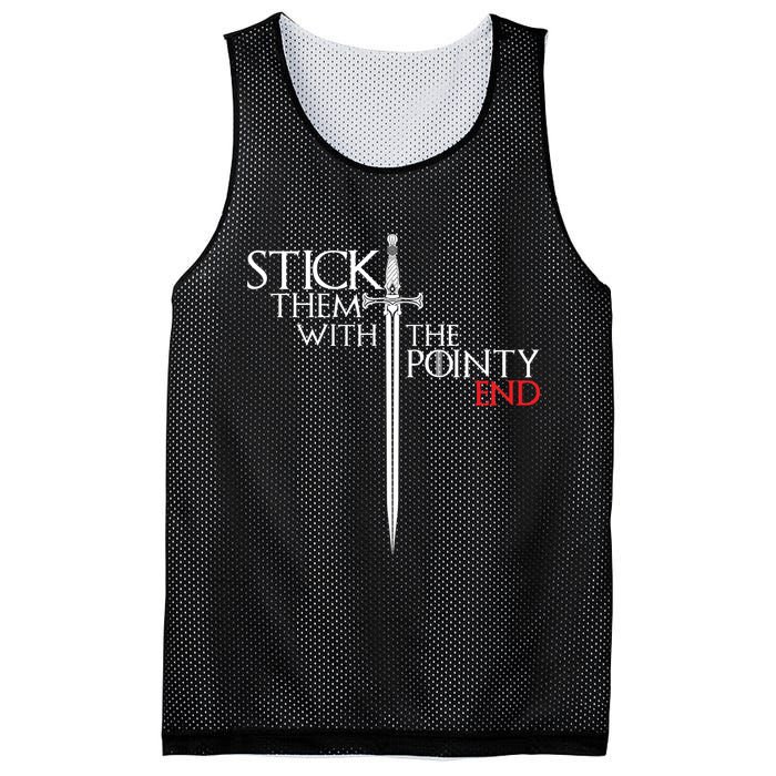 Stick Them With The Pointy End Mesh Reversible Basketball Jersey Tank