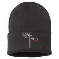 Stick Them With The Pointy End Sustainable Knit Beanie