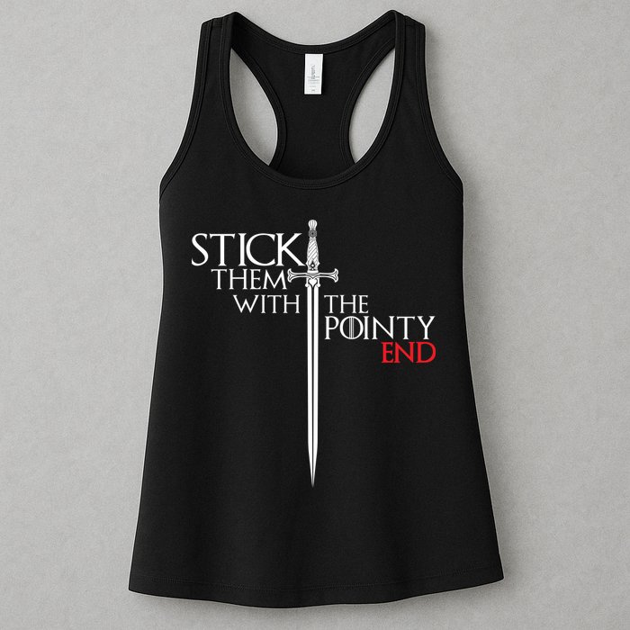 Stick Them With The Pointy End Womens Tank Top