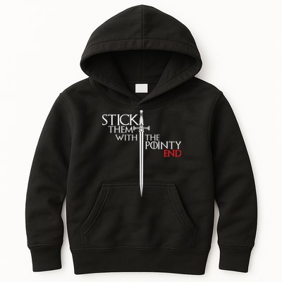 Stick Them With The Pointy End Kids Hoodie