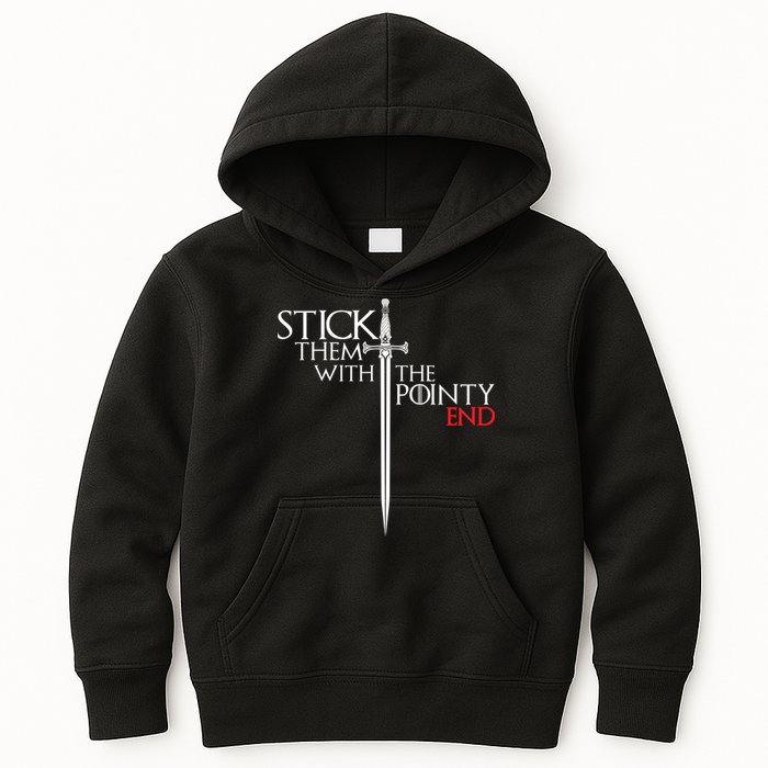 Stick Them With The Pointy End Kids Hoodie