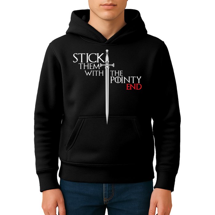 Stick Them With The Pointy End Kids Hoodie