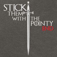 Stick Them With The Pointy End Cotton Canvas Backpack