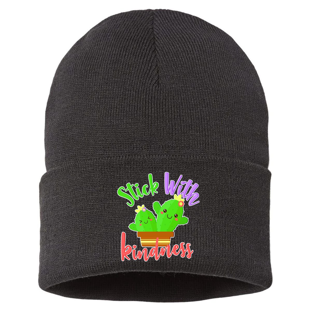 Stick With Kindness Sustainable Knit Beanie