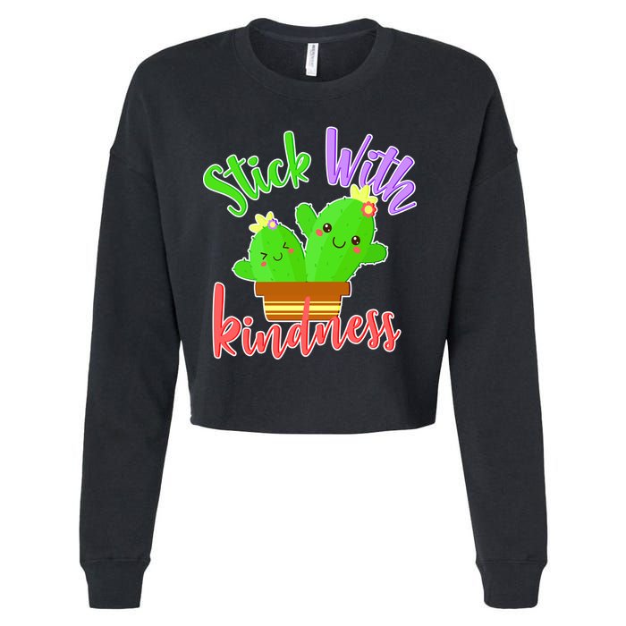 Stick With Kindness Cropped Pullover Crew