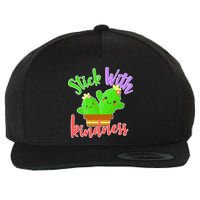 Stick With Kindness Wool Snapback Cap