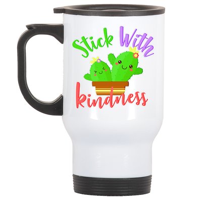 Stick With Kindness Stainless Steel Travel Mug