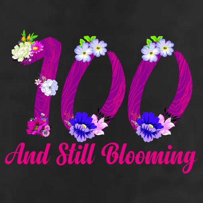 Still Blooming 100th Birthday Flowers 7 Panel Mesh Trucker Snapback Hat