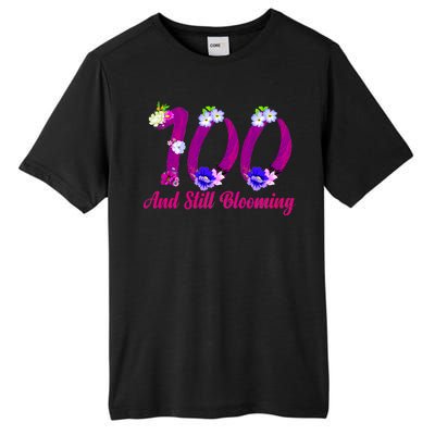 Still Blooming 100th Birthday Flowers Tall Fusion ChromaSoft Performance T-Shirt