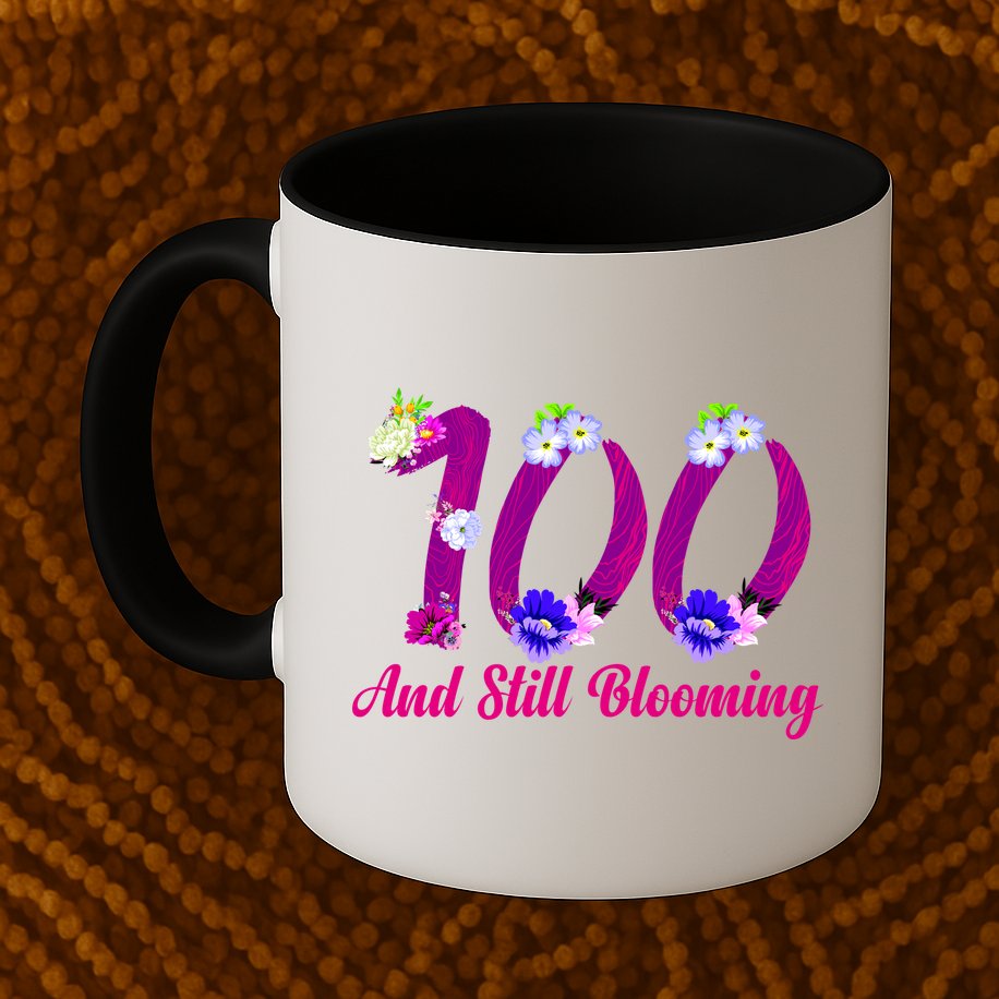 Still Blooming 100th Birthday Flowers Mug