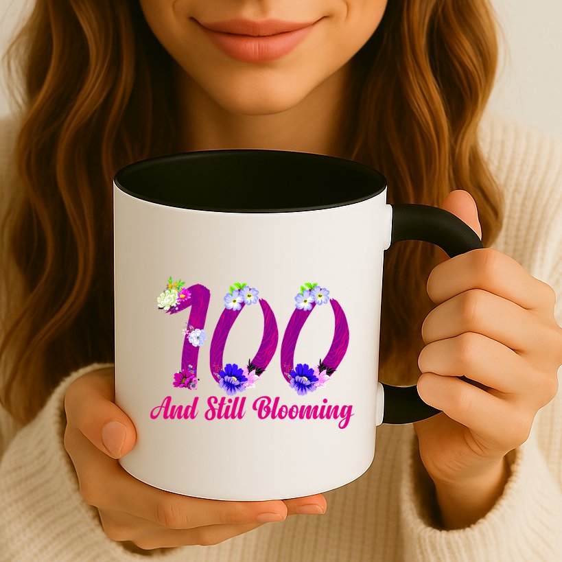 Still Blooming 100th Birthday Flowers Mug