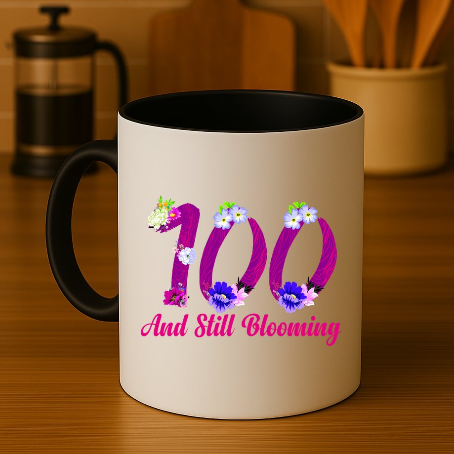 Still Blooming 100th Birthday Flowers Mug